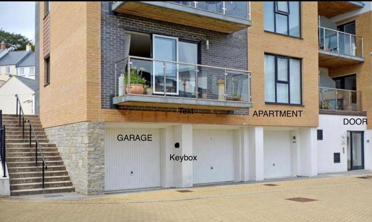 Stunning Apartment, Balconies, Private Beach, Coast Path Charlestown (Cornwall) Eksteriør billede